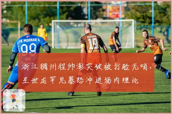 浙江稠州程帅澎突破被打脸无哨,王世龙罕见暴怒冲进场内理论