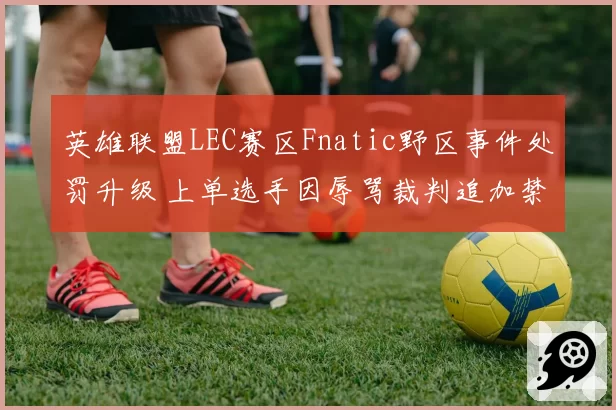 英雄联盟LEC赛区Fnatic野区事件处罚升级 上单选手因辱骂裁判追加禁赛三场